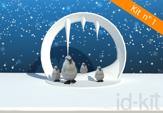 Kit n° 1 - Ilot Arche + Pingouins